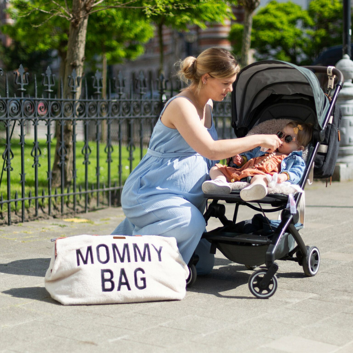 Mommy Bag® grand sac à langer - Teddy - Écru