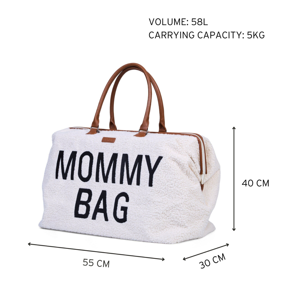 Mommy Bag® grand sac à langer - Teddy - Écru