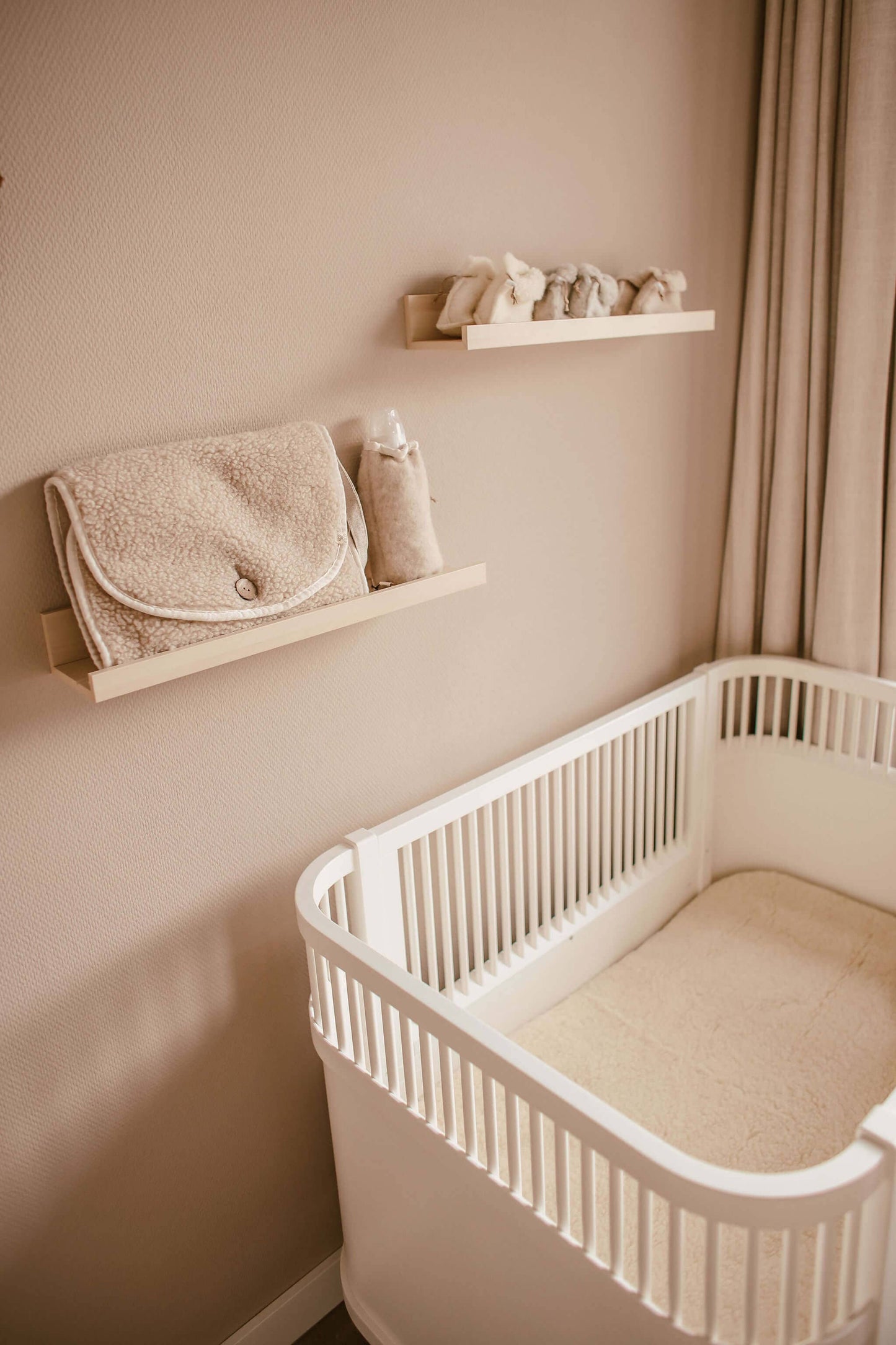 Cover for baby cot in 100% brushed merino wool 60x120 cm