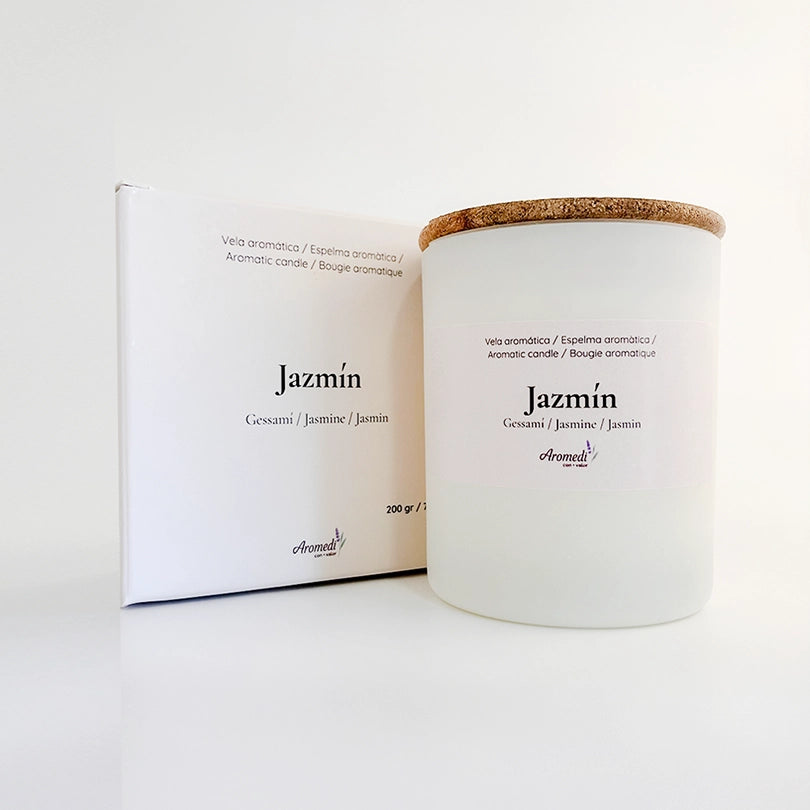 Bougie parfumée en soja aux huiles essentielles naturelles