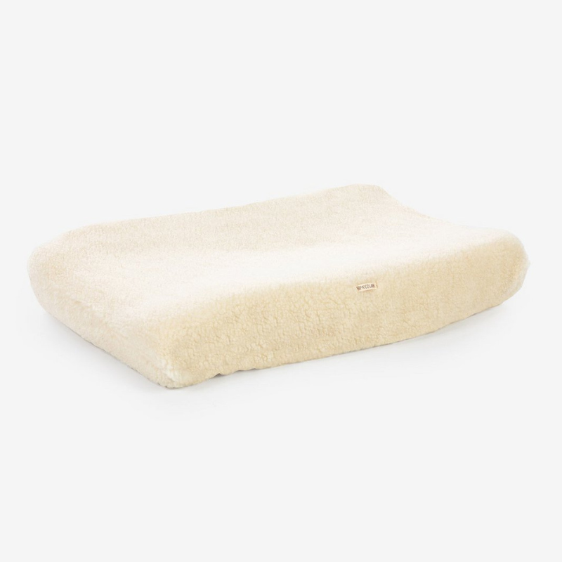 Cover for changing pad in 100% brushed merino wool 50x70 cm