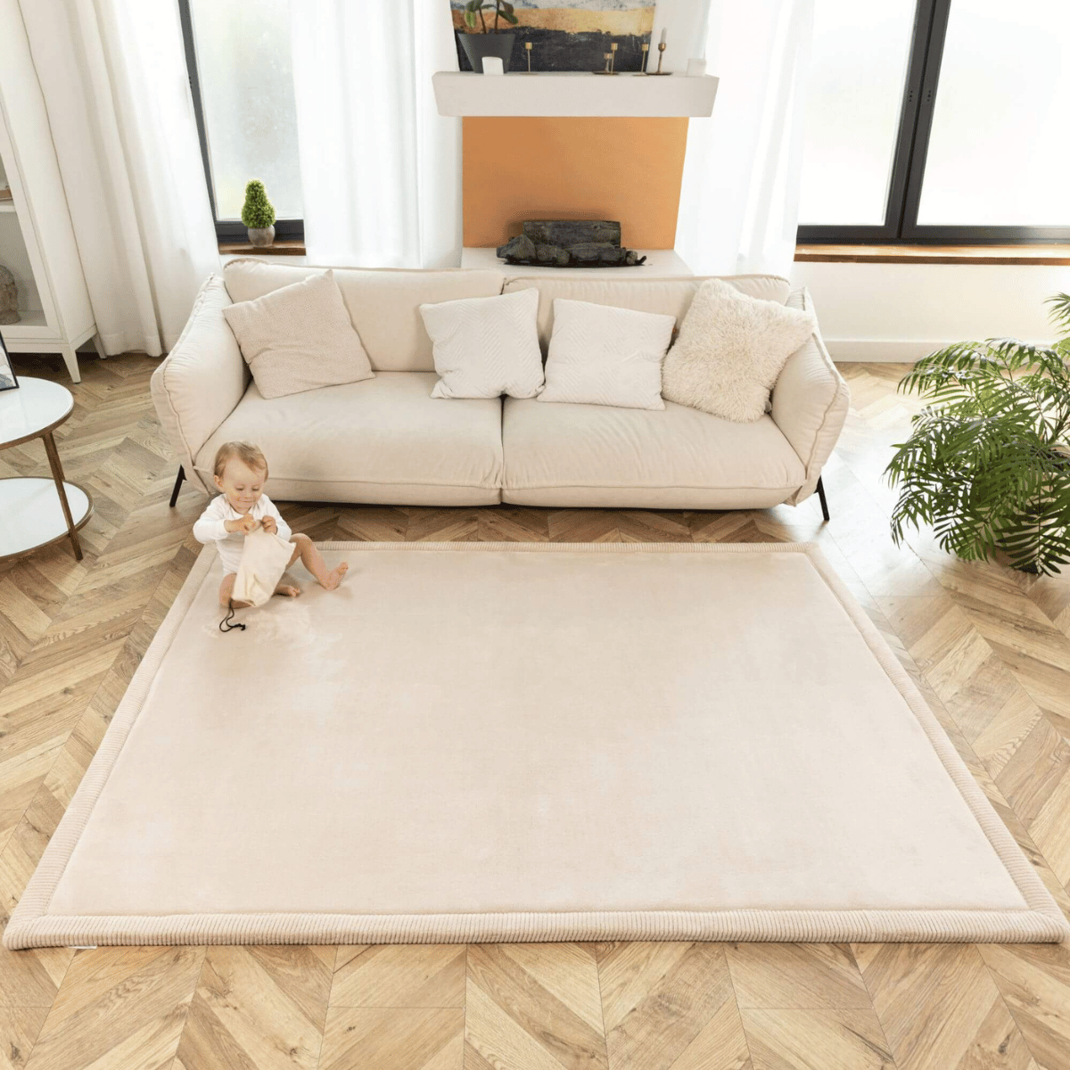 Legetæppe i memoryfoam 200x150 cm