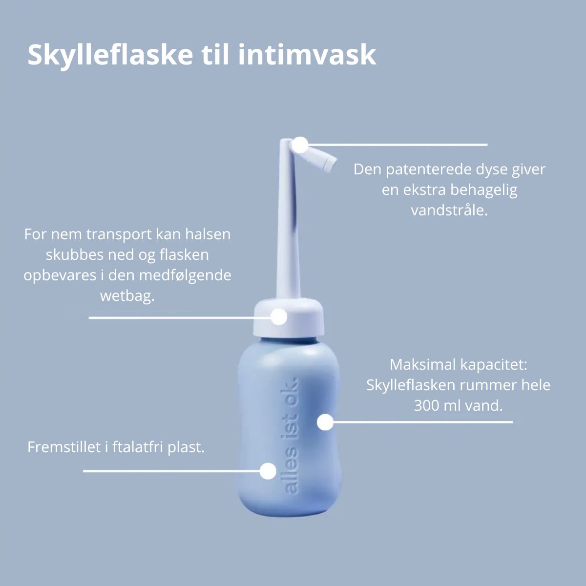 Skylleflaske til intimvask